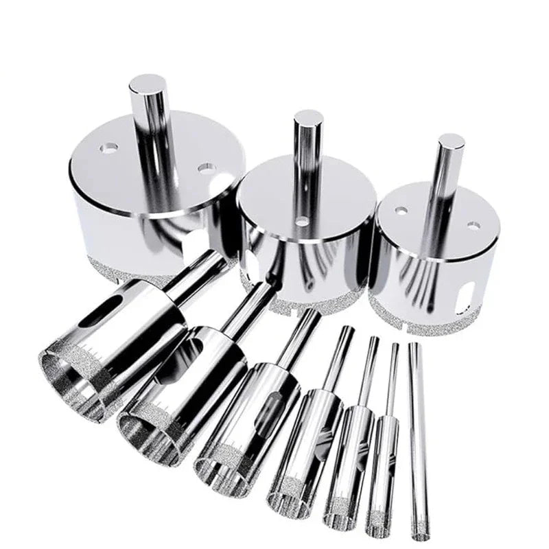 Serra Copo Diamantada Aço Kit 10 unidades