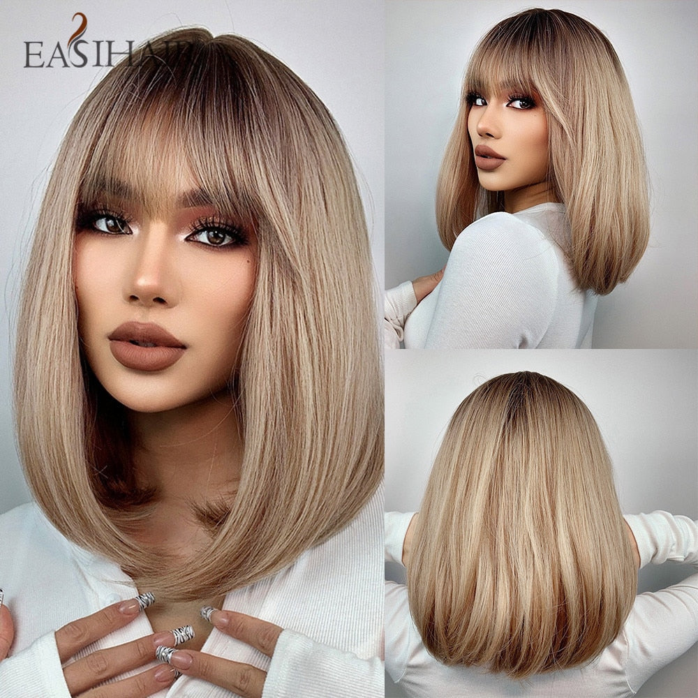 Peruca Human Média Chanel Lace Wigs