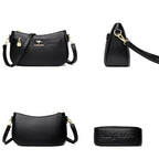 Bolsa de Couro Feminina Tranversal