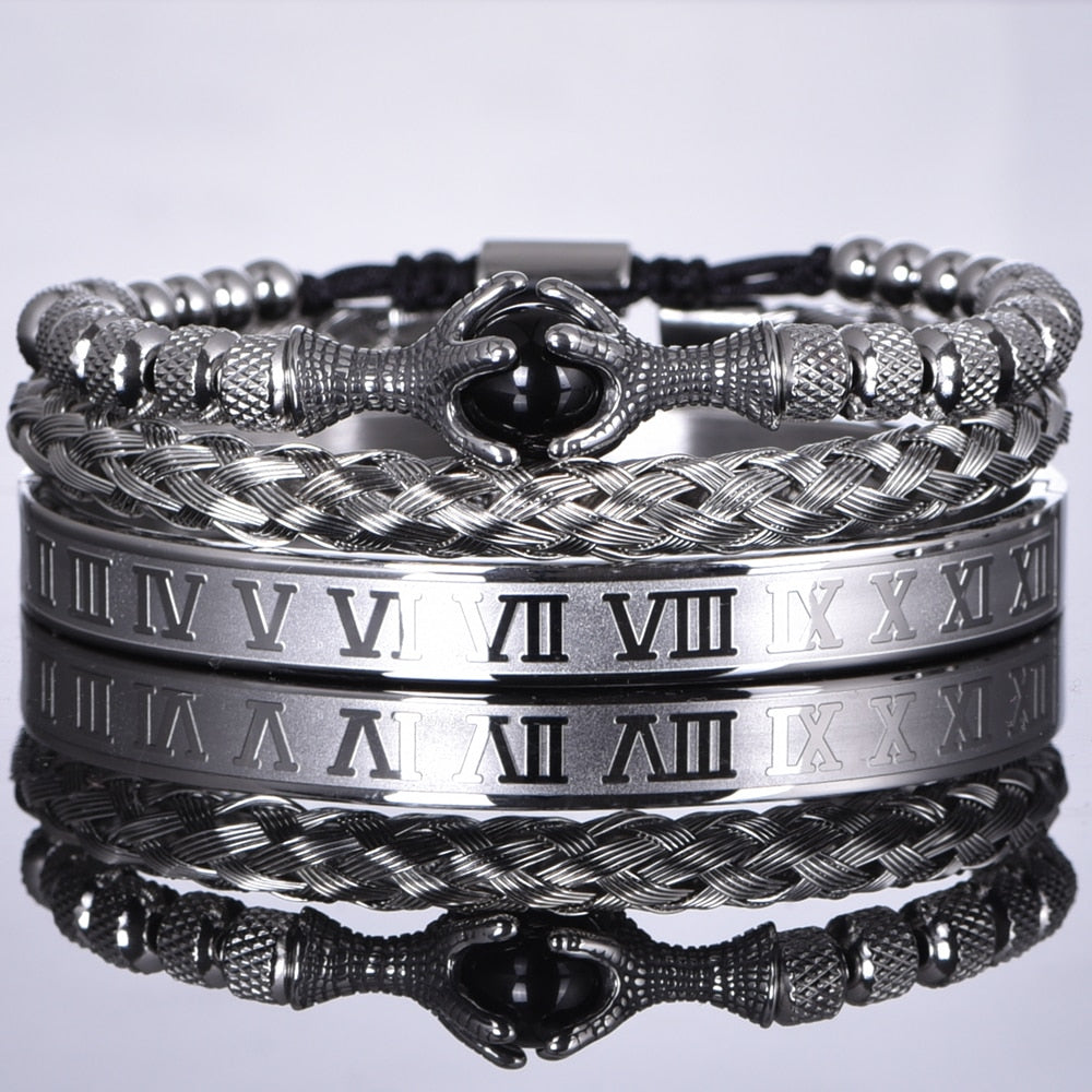 Pulseira Bracelete Masculino Olho de Tigre Stone