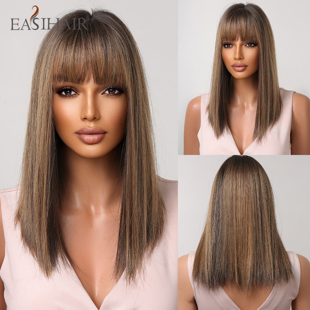 Peruca Human Média Chanel Lace Wigs
