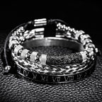 Pulseira Masculina Luxo Flower 3 em 1