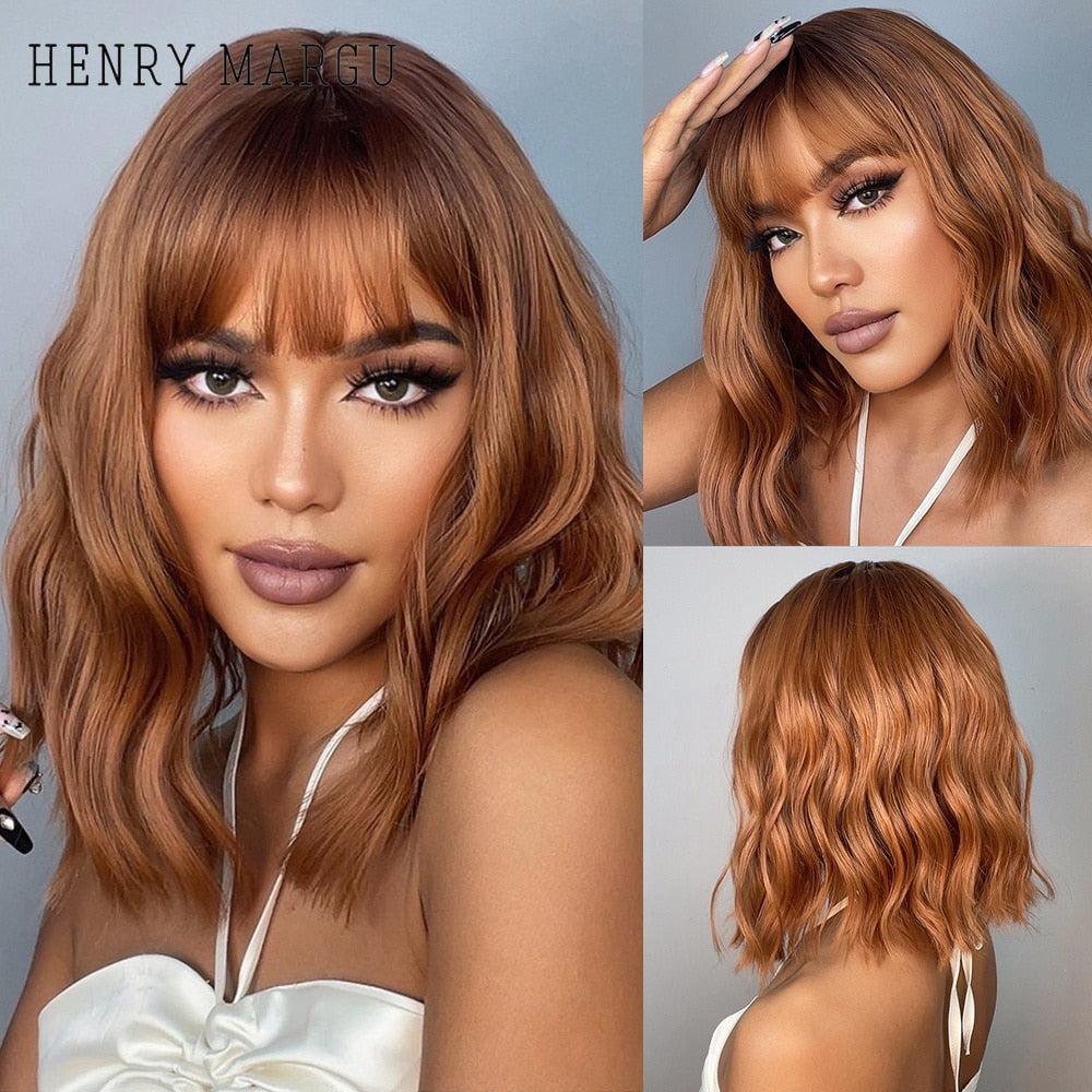 Peruca Curta Cacheada Human Realista Wigs Lace