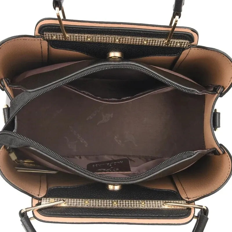 Bolsa de Ombro Feminina de Couro Legítimo