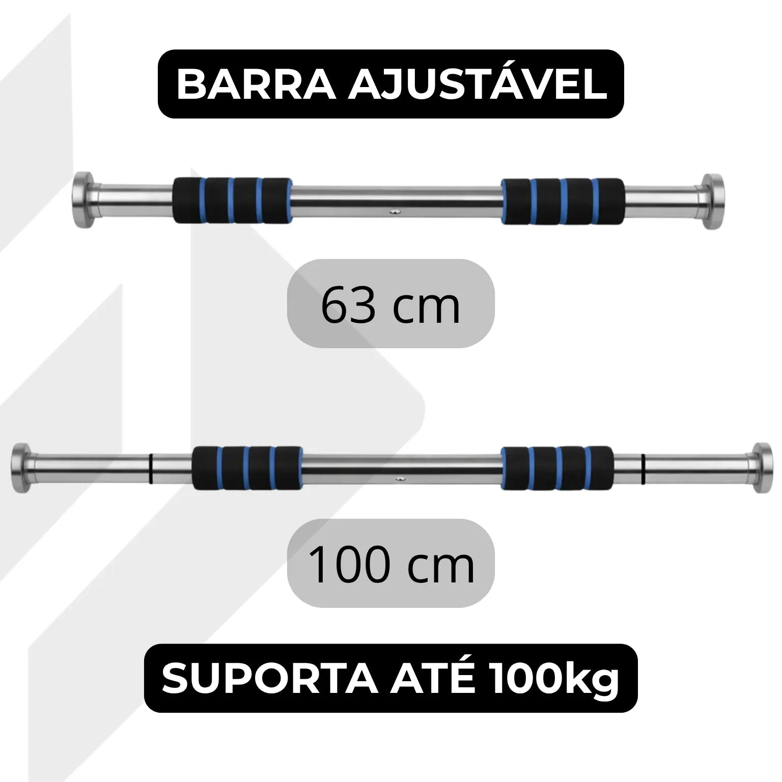 Barra de Porta Ajustável para Exercícios Barra Fixa até 100kg
