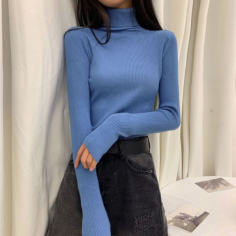 Blusa De Frio Feminina Cacharrel Azul / Tamanho Único 262