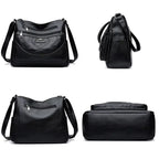 Bolsa de Couro Feminina Transversal