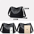 Bolsa de Couro Feminina Transversal