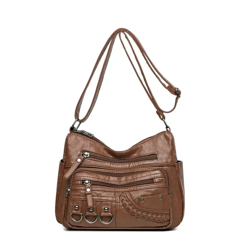 Bolsa De Couro Feminina Transversal