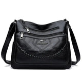 Bolsa de Couro Feminina Transversal