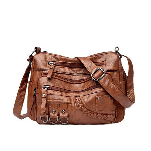 Bolsa De Couro Feminina Transversal
