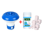 Limpador de piscinas e Tabletes de Cloro Flutuador - Universo Livre - lojauniversolivre.com