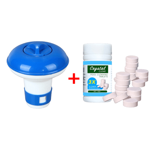 Limpador de piscinas e Tabletes de Cloro Flutuador - Universo Livre - lojauniversolivre.com