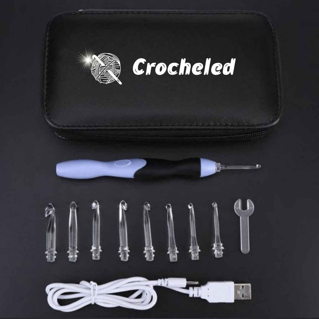 Kit Croche LED Agulha com Luz