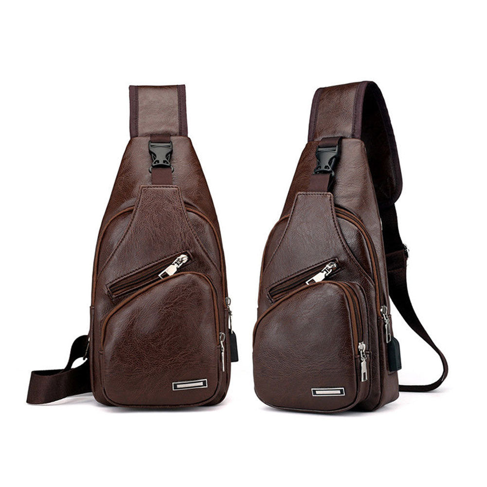 Bolsa Transversal Resistente de Couro Premium SmartBag