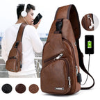 Bolsa Transversal Resistente de Couro Premium SmartBag