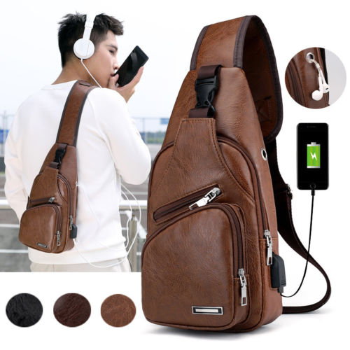 Bolsa Transversal Resistente de Couro Premium SmartBag