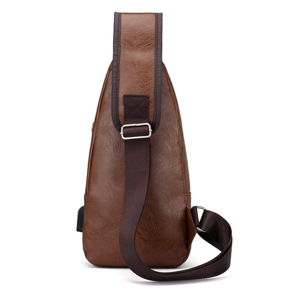 Bolsa Transversal Resistente de Couro Premium SmartBag
