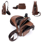 Bolsa Transversal Resistente de Couro Premium SmartBag