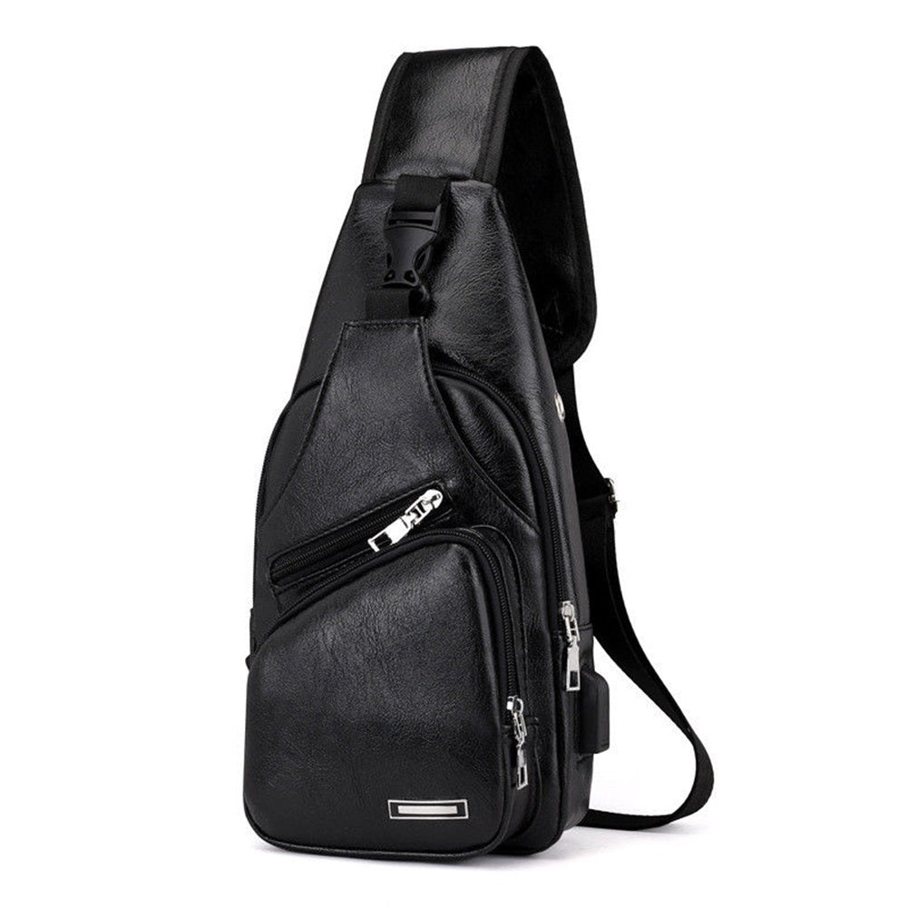 Bolsa Transversal Resistente de Couro Premium SmartBag