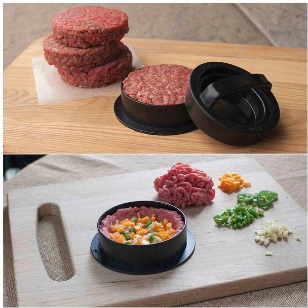 Molde para Carne de Hamburger 3 em 1