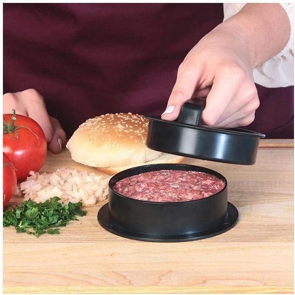 Molde para Carne de Hamburger 3 em 1