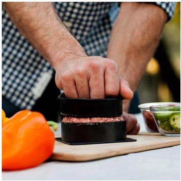Molde para Carne de Hamburger 3 em 1