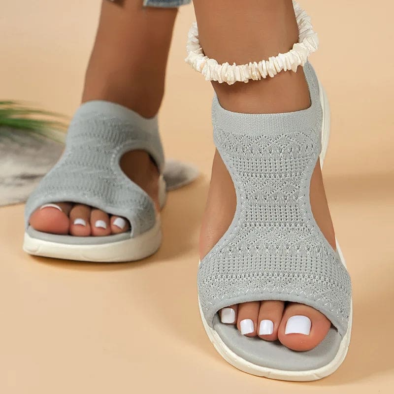 Papete Feminina Ortopédica Ultra Conforto Cinza / 34 576
