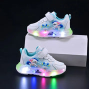 Tênis Infantil Led Luminoso Meninas Desenho Animado Velcro Sola Macia 20 ao 27 — foto 6