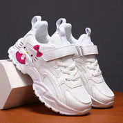 Tênis Infantil Hello Kitty Casual Chunky Velcro Cabedal PU Branco 27 ao 38 — foto 5