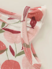 Kit 5 Bodies Bebê Menina Regata Alcinha Babado Estampa Floral Algodão 0 a 12 Meses — foto 6