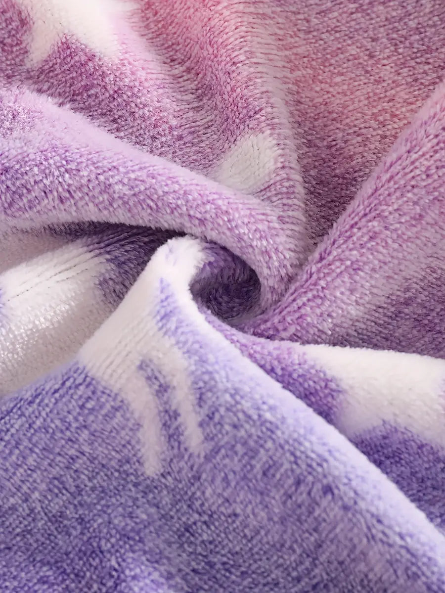 Macacão Bebê Menina Inverno com Capuz e Pézinhos Fleece Felpudo Estampa Unicórnio Estrelas Lavanda RN ao 6-9 Meses — fot