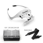 Óculos Zoom Lupa de Testa Cabeça com Led Gorelax