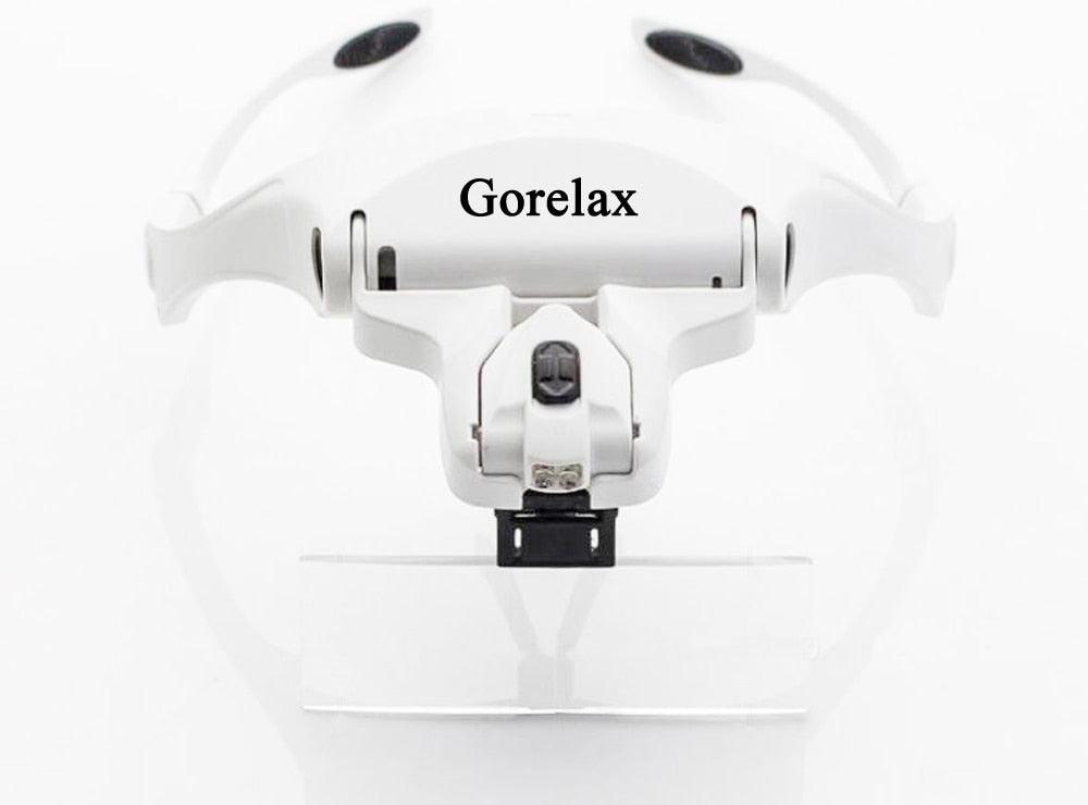 Óculos Zoom Lupa de Testa Cabeça com Led Gorelax