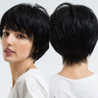 Peruca Curta Front Lace Wigs Realista