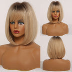Peruca Curta Front Lace Wigs Realista